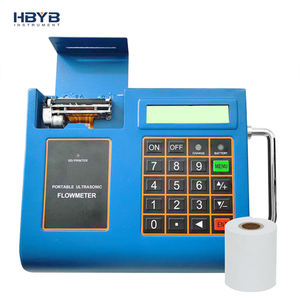 Hohe Stabilität Salzsäure HCl 4-20mA Tragbarer Ultraschall-Durchfluss messer mit Differenz zeit und Druck funktion - Product Image 1