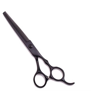 Juego de tijeras de salón de corte de pelo de peluquero profesional, tijeras de adelgazamiento recubiertas de Color trasero, 2 uds, herramientas de peluquería - Product Image 3