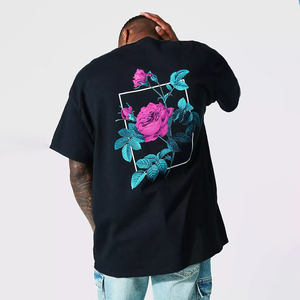 Camisetas con estampado gráfico para hombre, camisetas con estampado de cuello redondo de Color sólido con logotipo personalizado para hombre - Product Image 5