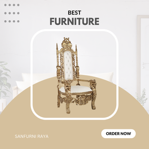 Vente en gros de chaise à dossier haut trône coussin confortable design français sculpture sur bois pour meubles de maison salon salle à manger hôtel - Product Image 5