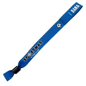 Custom Football Sport Game Woven Bracelet Disposable <strong>Fabric</strong> <strong>Wristbands</strong> for Event