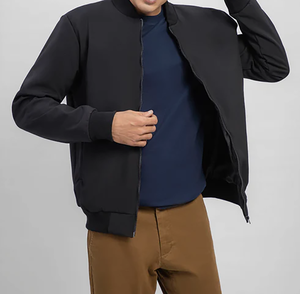 Veste bomber camouflage enduite Letterman Pride pour unisexe, saison printemps, logo sur le devant - Product Image 3