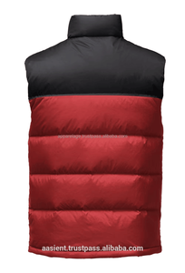 เสื้อกั๊กทรงพองผ้าแคนวาสคอตั้งของผู้ชายเสื้อแบบมีฟองน้ำบุนวมสำหรับใส่ด้านนอกในฤดูใบไม้ผลิดีไซน์ตามสั่ง - Product Image 3