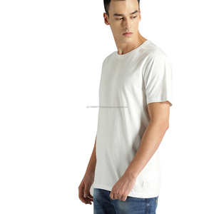 280g T-shirt épais à épaules tombantes pour hommes en coton lourd avec impression OEM - Product Image 3