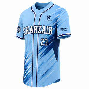 Custom Heat-Transfer Printed Baseball Jerseys for Adults Wholesale Team Uniforms with Custom Team Name 100% Polyester - Product Image 4