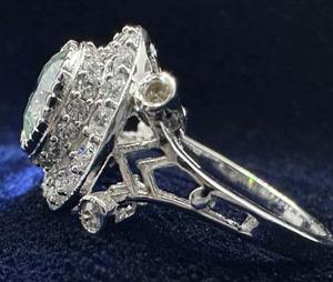 925 Setrilng Siver Moissanite diamante deshierbe anillo diamante joyería personalizada Hip hop diamante anillo Moissanite joyería - Product Image 2