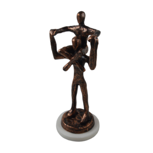 Top llegada hombre sentado estatua de Metal escultura de acabado negro para mesa decorativa/escultura de figura humana moderna - Product Image 6