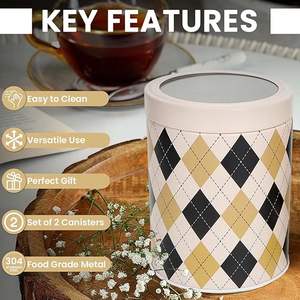 Tarro decorativo con tapa hecho a mano, hecho de materiales de primera calidad, perfecto para el suministro a granel y el almacenamiento en la cocina. - Product Image 6