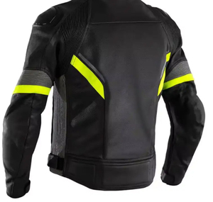 Chaqueta de Motociclista de Cuero Personalizada de Marca Privada para Hombre, Transpirable, Resistente al Viento, de Secado Rápido, Manga Larga, para Todas las Estaciones, de Alta Calidad - Product Image 3