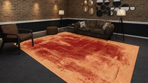 Juego de alfombras persas de lana anudadas a mano de alta calidad, diseño abstracto, antideslizante ecológico para sala de estar, pasillo y más - Product Image 4