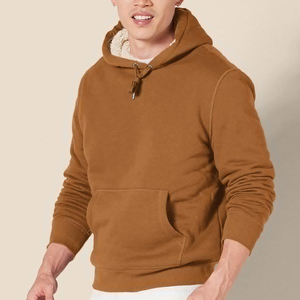 Sweat à capuche personnalisé pour homme, manches longues, en molleton de coton, sweat à capuche uni personnalisé avec votre logo - Product Image 4