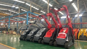 Mini Tracked Skid Steer <b>Loader</b> with 25hp Kubota Diesel Engine and Mulcher Attachment - Product Image 4