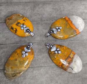 Qualité supérieure Bumble Bee Jasper Pendentif Agate Naturelle Pierres Précieuses Cristal De Mode Bijoux Top Vente Feng Shui En Gros Cadeau - Product Image 6