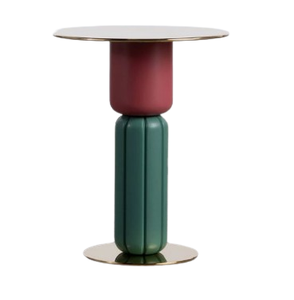 Dessus en marbre Décoration intérieure Table d'appoint Fait à la main Finition dorée Moderne Top Tendance Table d'extrémité de canapé en métal Meubles de salon - Product Image 3