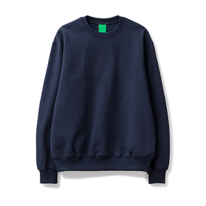 Sudadera de cuello redondo de algodón 100% personalizada, sudadera de calle de gran tamaño de lujo con patrón sólido, diseño en blanco de alta calidad - Product Image 1