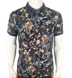 Conception personnalisée de haute qualité du fournisseur BD pour chemise nouveau Style à la mode motif solide impression numérique manches courtes 100% coton - Product Image 4