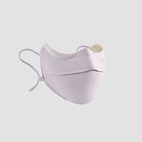 Masque facial léger et chaud en nylon Meiyang, couche intérieure en tissu hydratant, protection UV UPF50+, anti-buée, avec fil nasal, masque coréen