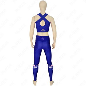 Vêtements de sport personnalisés, ensembles de soutien-gorge et leggings de yoga, vêtements de sport, shorts de yoga sans couture, ensembles coton pour femmes - Product Image 1