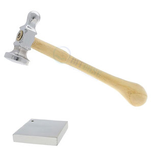 Bloc de banc en acier pour la fabrication de bijoux, surface polie et durcie, outil d'emboutissage et de façonnage en métal pour orfèvre, argentier, artisanat - Product Image 3