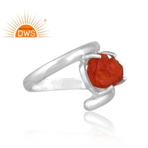 Anillo apilable de piedras preciosas cornalina Natural de plata de ley fina superventas, joyería personalizada para mujer, regalo para ella - Product Image 3