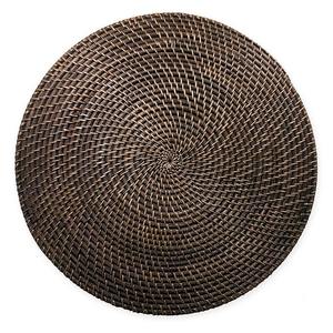 Hot Selling 2025 Natural Rattan Charger Plates Customize Sizes Variety of Colors Handmade Rattan <b>Placemat</b> for Table Decor - Product Image 5