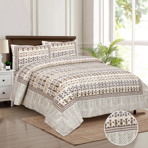 <b>Hot</b> Sale Home Textile Personalized Printed 100% Organic Cotton GOTS Certificate Duvet Cover and Pillow Cover King Size Wholesale - Product Image 2