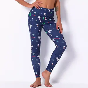 Leggings de Yoga de Cintura Media, Transpirables, de Spandex/Nailon, con Efecto Push-Up para Mujer - Product Image 3