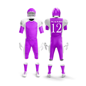 Factory direct sale teamwear football uniform 100% polyester fabric fully sublimated <b>Light</b> Weight American football uniform - Product Image 4