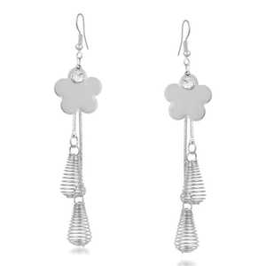 Urthn Fine <b>Cuff</b> <b>Earrings</b> <b>Silver</b> Plated Dangler 1310620 - Product Image 1