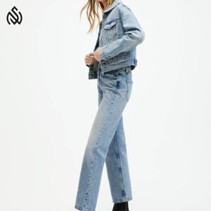 Mode tendance Slim décontracté déchiré vêtements pour femmes jean pantalon droit Denim jean 2025 - Product Image 3