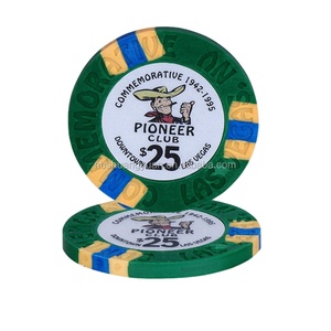 Customisable 14gm Casino-Quality Clay Poker <b>Chip</b> with Unique Colour and Logo Inlay for Your <b>Tray</b> - Product Image 2