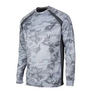 Produsen terbaik kaus memancing kualitas tinggi model Slim Fit pakaian olahraga memancing cepat kering dan sejuk