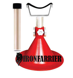 Soporte de herrador ajustable profesional con logotipo personalizado Producto deportivo y de entretenimiento negro - Product Image 1