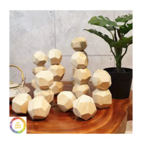 Roches en bois Tumi Ishi d'exportation en vrac, blocs empilables naturels faits à la main en différentes couleurs, fournisseur du Vietnam - Product Image 1