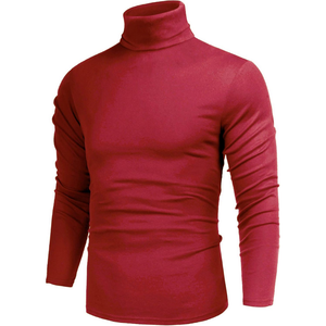 <b>Mens</b> <b>Turtleneck</b> Thick Warm Sweaters Slim Fit Basic Knitted Thermal Tops Casual Long Sleeve Pullover Sweater - Product Image 1
