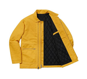 Wholesale Dickie <b>Men's</b> Heavy Duty Canvas Zipper Working <b>Jacket</b> Custom Winter <b>Utility</b> <b>Jacket</b> Stand Collar Cotton Canvas Lining - Product Image 4