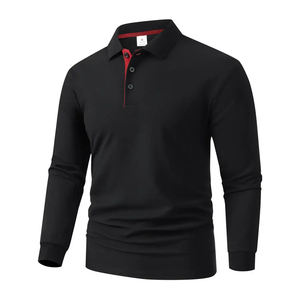Chemises polo à manches longues pour hommes printemps automne respirantes anti-rétrécissement été sport qualité supérieure port quotidien POLO chemise de golf - Product Image 3
