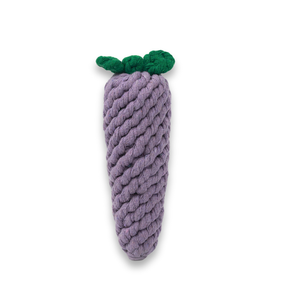 Juguete Masticable de Cuerda de Berenjena Hecho a Mano para Mascotas, Juguete Masticable Premium para Mascotas - Product Image 1