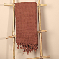 Vente chaude gaufre cheveux serviettes de haute qualité facile à nettoyer et séchage rapide serviette de bain gaufre