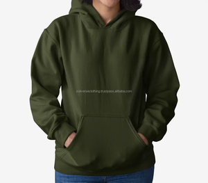 2024 personnalisé poids lourd brodé polaire sweats à capuche hommes 100% coton plaine teint hiver utilisation de haute qualité - Product Image 2