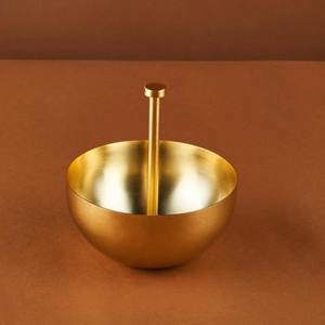 Bol de service arabe de luxe avec dates Design unique du Ramadan pour la maison Hôtel Dessus de table Bol élégant en métal pour offrir Style Moyen-Orient - Product Image 1