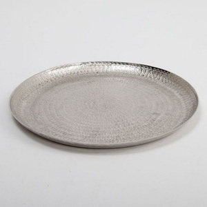 Meilleure qualité en acier inoxydable avec deux poignées avec forme ronde Style de décoration meilleur plateau de service en gros à vendre - Product Image 2