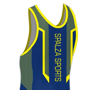 Sublimación camisa de lucha libre moda vintage lucha sola ropa elástica Venta caliente personalizada Lucha Libre Singlets - Product Image 1