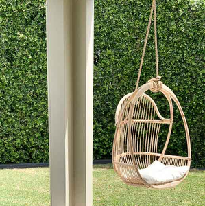 Décoration de chaise en forme d'oeuf de balançoire de patio de rotin pour des meubles de loisirs d'intérieur et extérieurs de salon - Product Image 6