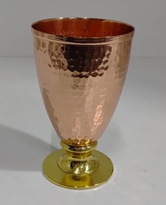 Nouveauté Tumbler en cuivre martelé antique plaine pour la bière verre métallique personnalisé - Product Image 3