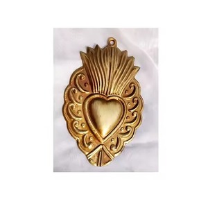 Moderno Adorno de Pared de Metal Puro con Sagrado Corazón Milagros, Colgante de Ángel, Decoración Navideña para el Hogar - Product Image 3