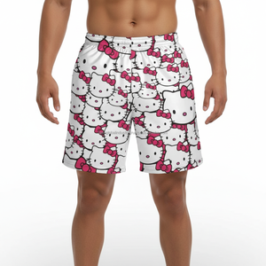 กางเกงขาสั้นผู้ชายขายส่ง ผ้าวอร์สเตด น้ำหนักเบา ผลิตตามแบบ OEM สีพื้น โพลีเอสเตอร์ 100% ระบายอากาศ แห้งเร็ว เหมาะสำหรับฤดูร้อน สวมใส่สบาย - Product Image 3