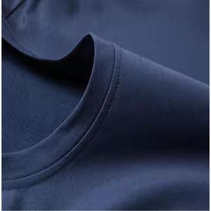 Colorful Minimalist Trendy T-<b>Shirt</b> for Men Longline <b>Extended</b> Hem Summer Urban Fashion Short Sleeve Oversized Fit 100% Cotton - Product Image 4