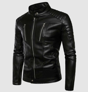 2026 Fabricant OEM Veste de moto de haute qualité manches en cuir personnalisées col montant motif de dessin animé Style de rue haute unisexe - Product Image 1