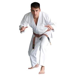 OEM personalizado BJJ Gi 450gsm perla tejido Jiu Jitsu Kimono uniforme conjunto con cinturón duradero costura traje de artes marciales - Product Image 4